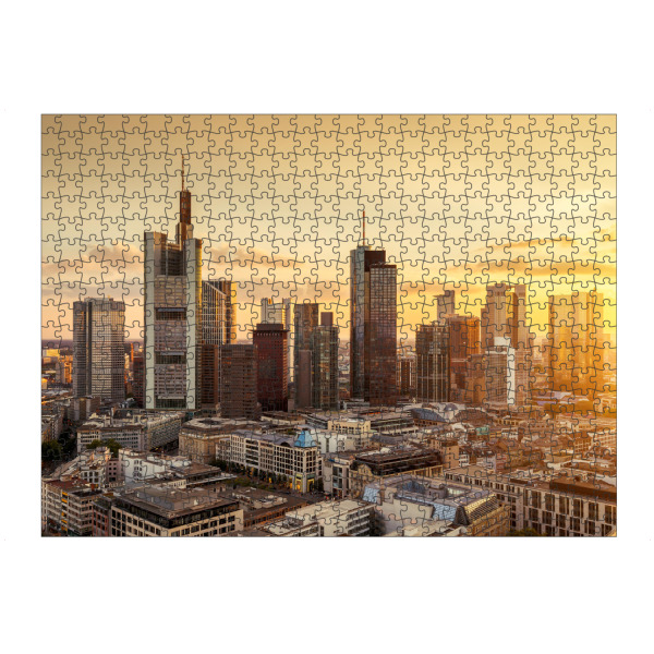 artboxONE Puzzle "Frankfurt am Main Abendsonne" artboxONE - Städte - Frankfurt am main,Skyline - Bild Frankfurt am Main