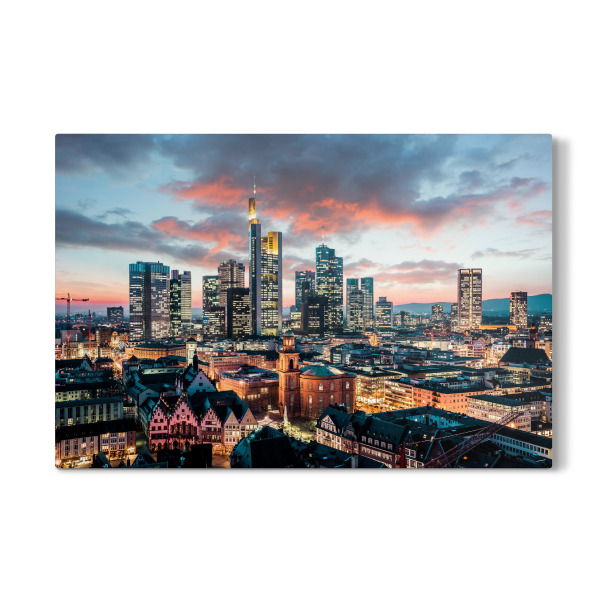 Galerie-Print "Frankfurt am Main Abendskyline" 30x20 cm artboxONE