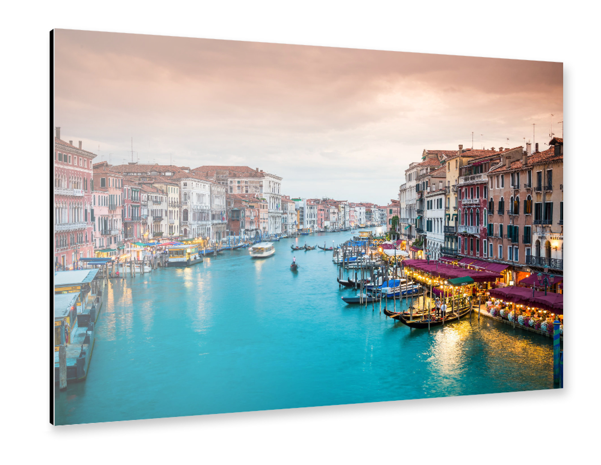 Alu-Dibond "Venedig Abendromantik" 75x50 cm artboxONE