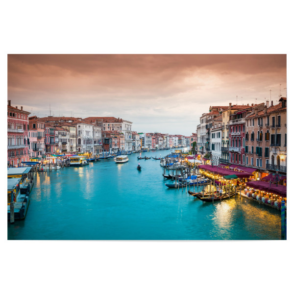 Poster "Venedig Abendromantik" artboxONE - Städte - Venedig,Italien,Canal grande