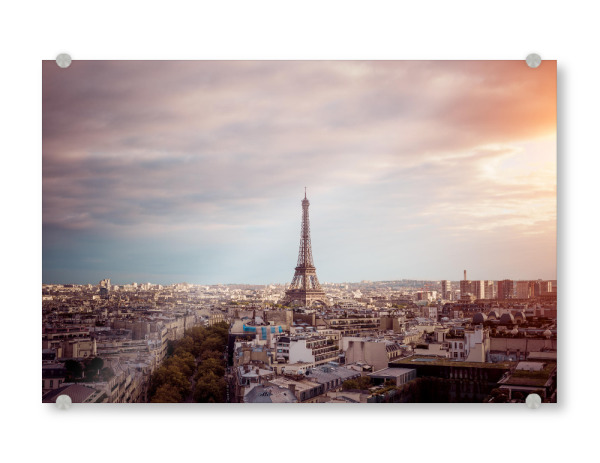 Acrylglasbild "Paris Eiffelturm Abendromantik" artboxONE - Städte - Paris,Frankreich,Eiffelturm