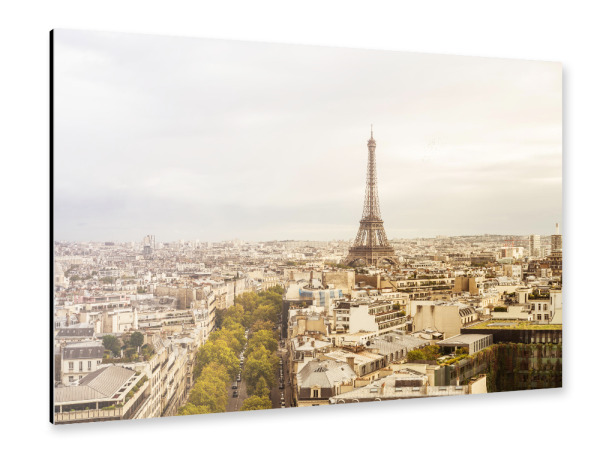 Alu-Dibond "Paris Eiffelturm Panorama" 30x20 cm artboxONE