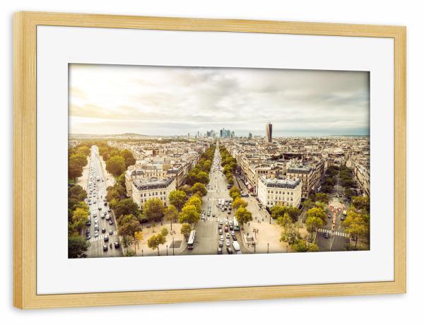 Poster mit Rahmen kiefer "Paris Champs Elysee" artboxONE - Städte - Paris,Champs elysee,Frankreich