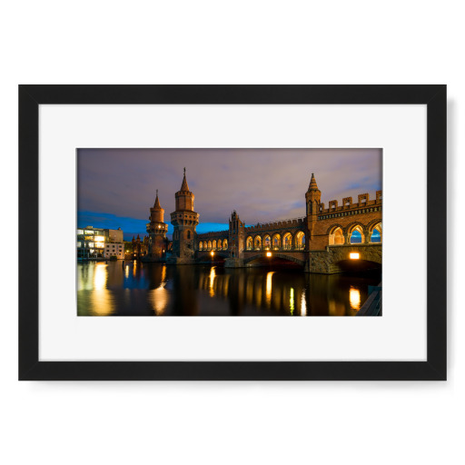 Berlin Oberbaumbrücke at Night