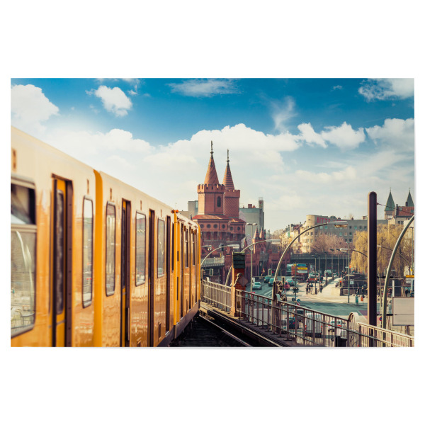 Poster 30x20 cm "Berlin Oberbaumbrücke" artboxONE - Städte - Berlin,Sommer,Oberbaumbrücke