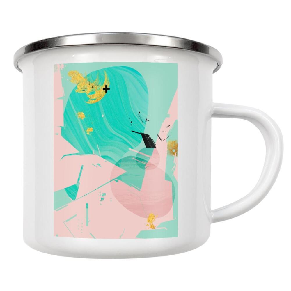 Emaille Tasse "Abstract Conversation" artboxONE - Abstrakt
