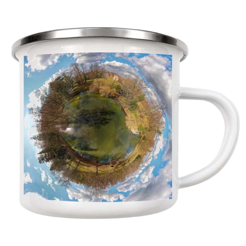 Emaille Tasse "Tangerhütte-Park, Parksee" artboxONE - Städte,Natur,Reise,Architektur,Städte / Weitere