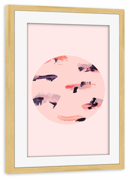 Poster mit Rahmen kiefer "Marble II" artboxONE - Natur,Abstrakt,Geometrie,Geometrie,Fiktion,Fiktion