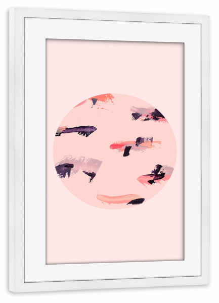 Poster mit Rahmen weiß "Marble II" artboxONE - Natur,Abstrakt,Geometrie,Geometrie,Fiktion,Fiktion