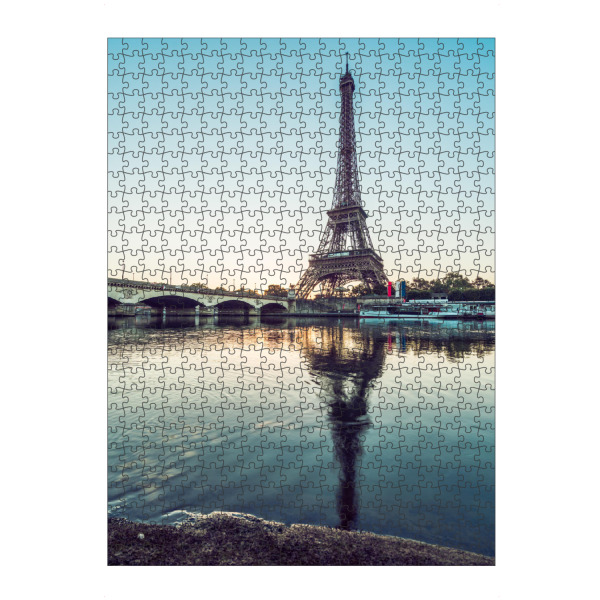 artboxONE Puzzle "Paris Eiffelturm Blue Sky" artboxONE - Städte,Architektur - Paris,Eiffelturm,Seine - Bild Paris