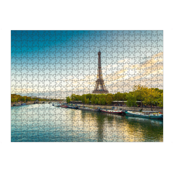 Puzzle Ravensburger "Paris Eiffelturm und Seine" artboxONE - Städte - Paris,Eiffelturm,Frankreich - Bild Paris