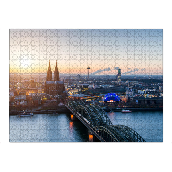 Puzzle Ravensburger "Cologne Germany Skyline" artboxONE - Städte - Köln,Cologne,Germany,Skyline - Bild köln