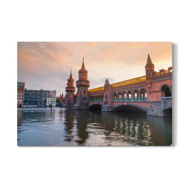 Galerie-Print "Berlin Oberbaumbrücke Abendromantik" 30x20 cm artboxONE