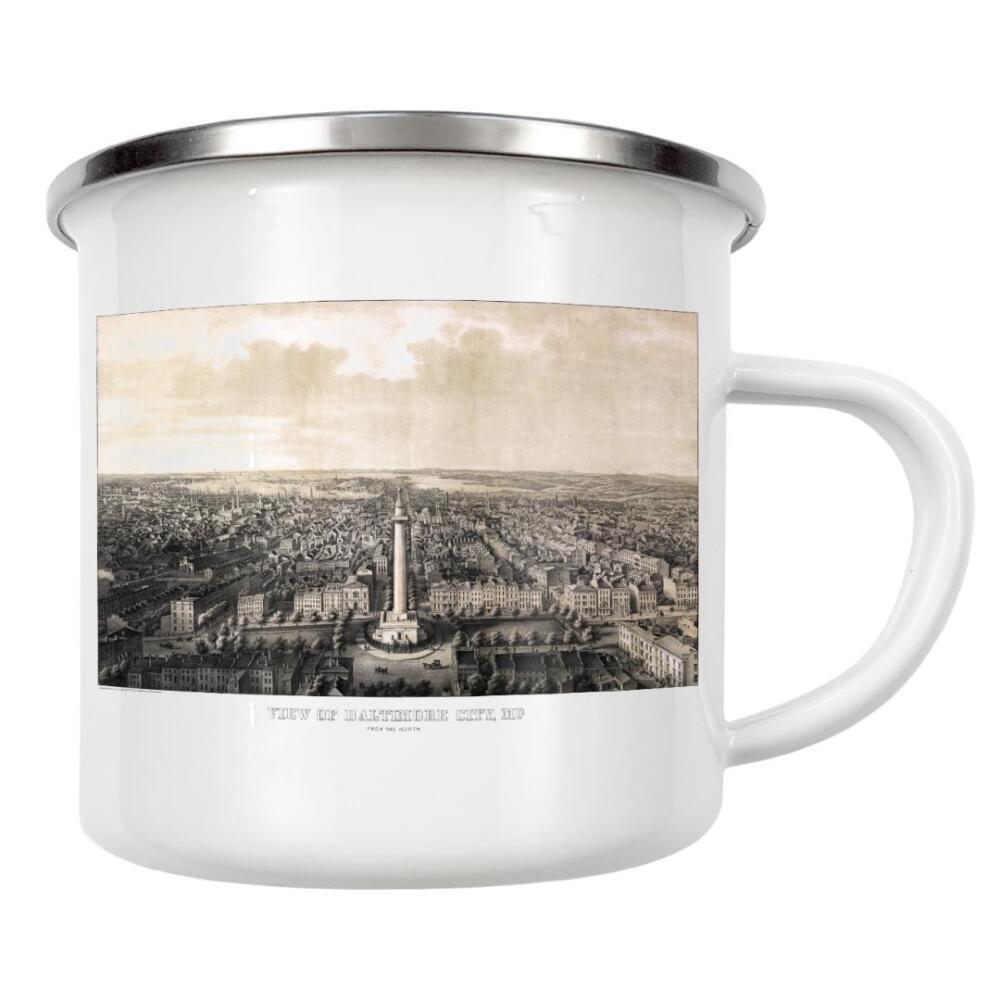 Emaille Tasse "Karte von Baltimore - Maryland" artboxONE - Architektur,Kartografie