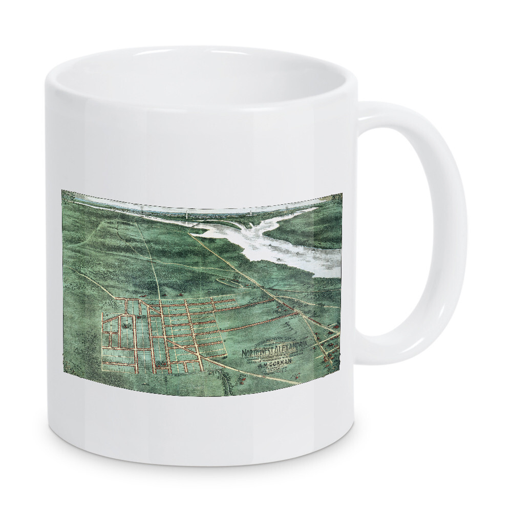 Tasse "Alte Karte von Alexandria" artboxONE - Kartografie - Karte,Plan,Jahrgang,Antik,Retro,Alt,Karten,Karte der welt,Illustration,Alexandria