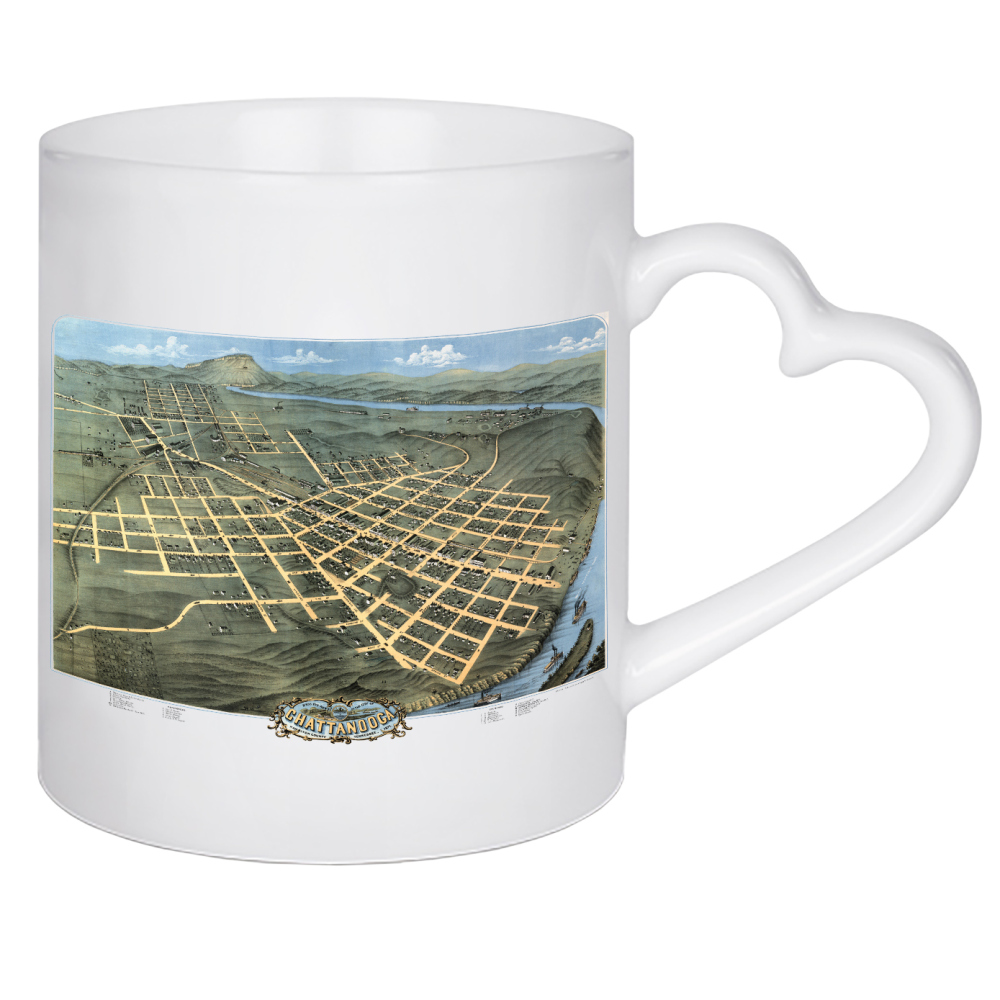 Herztasse "Alte Karte von Tennessee" artboxONE - Natur,Kartografie