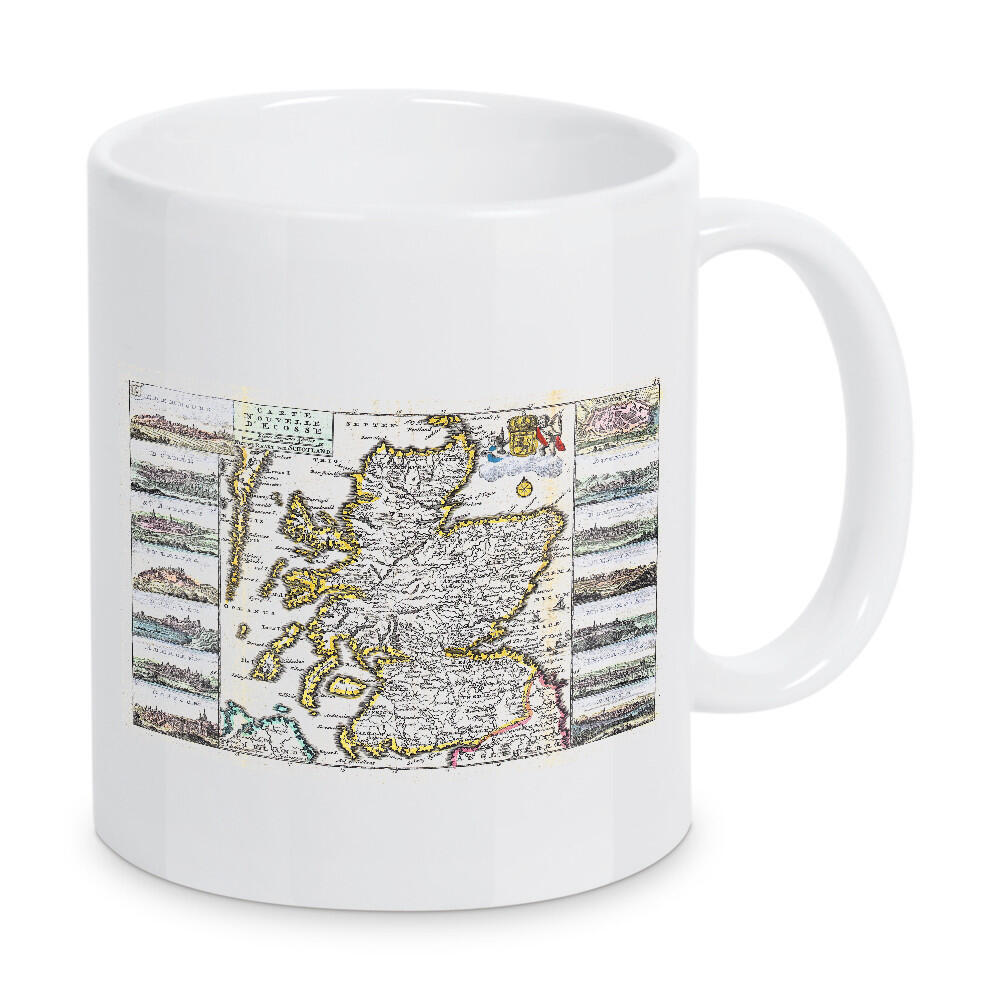Tasse "Alte Karte von Schottland" artboxONE - Kartografie - Karte,Plan,Jahrgang,Antik,Retro,Alt,Karte der welt,Illustration,Schottland