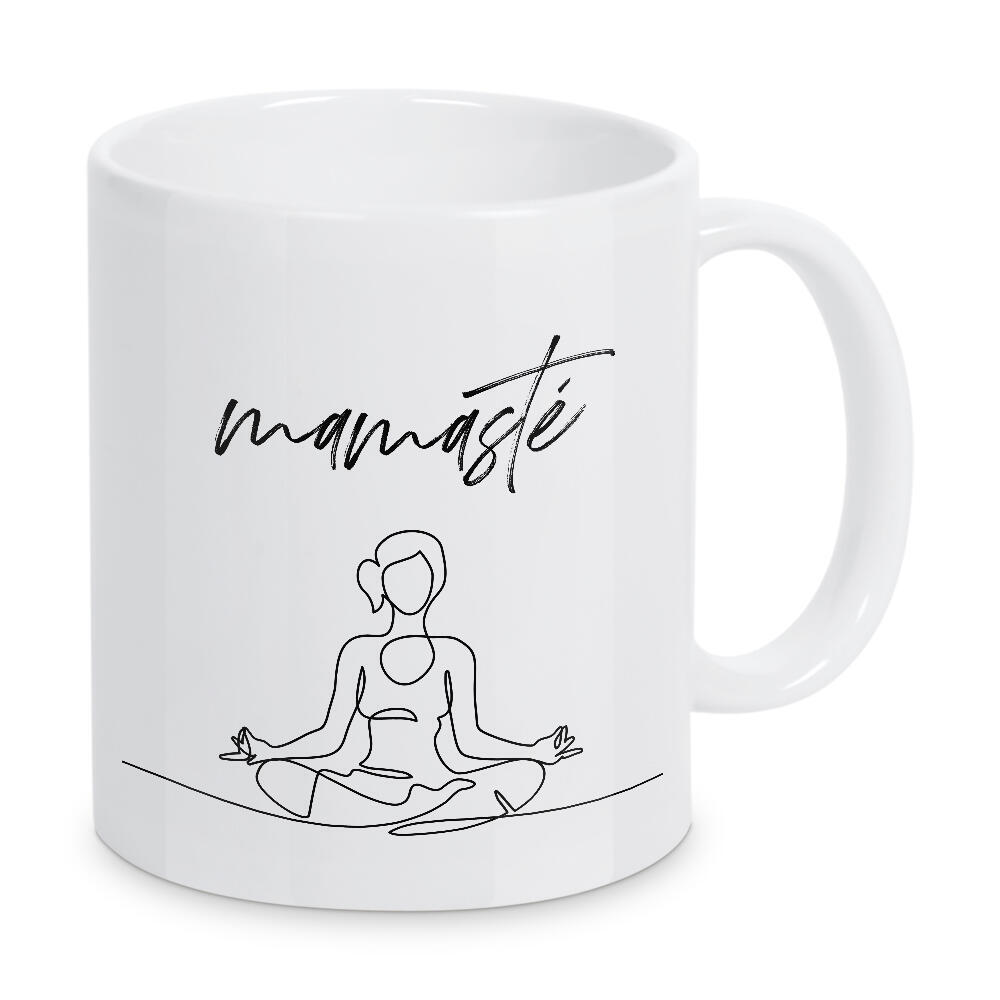Tasse "Mamasté" artboxONE - Typografie,Für Mama,Lustig