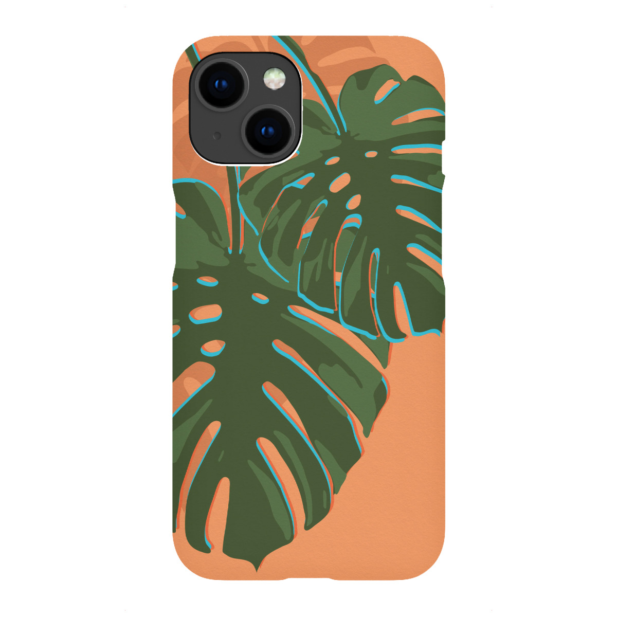 "Monstera Leaf Pop Art II"für iPhone - Premium-Case Handyhülle artboxONE