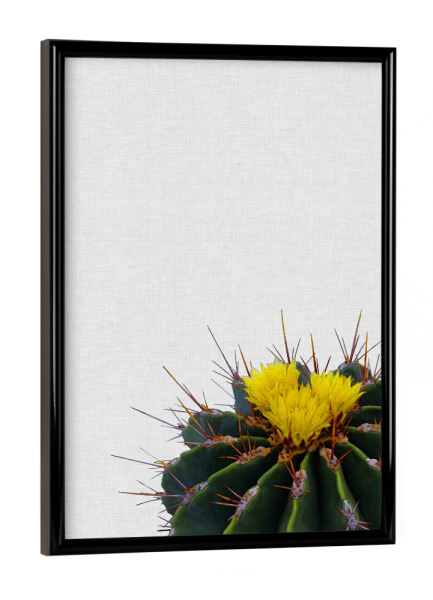 Poster mit schwarzem Rahmen "Cactus Flower" artboxONE - Natur,Floral