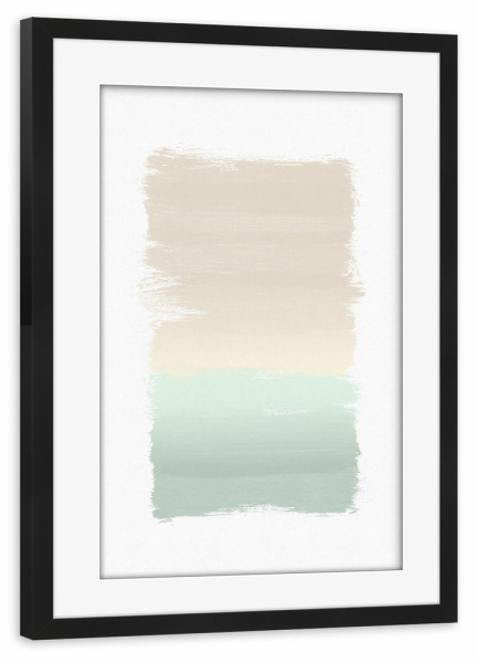 Poster mit Rahmen schwarz "Pastel Abstract Painting" artboxONE - Abstrakt