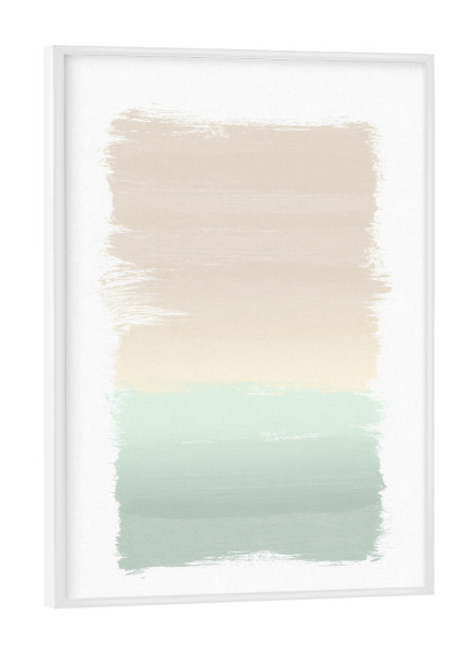 Poster mit weißem Rahmen "Pastel Abstract Painting" artboxONE - Abstrakt