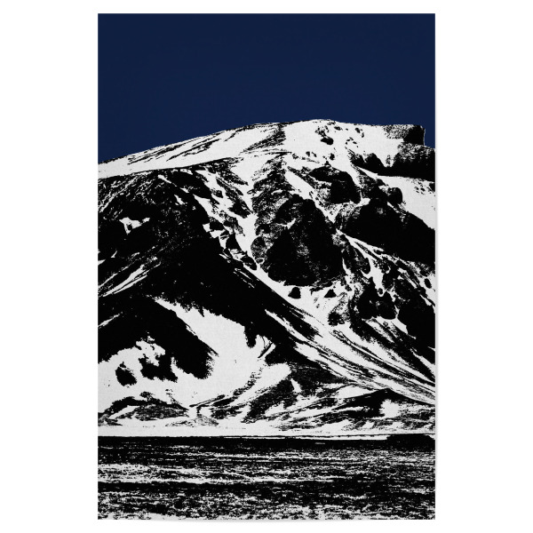 Poster "Blue Mountain I" artboxONE - Natur,Abstrakt,Schwarzweiß,Männer