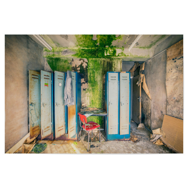 Poster 30x20 cm "Umkleideraum" artboxONE - Architektur,Stillleben