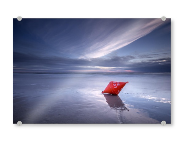Acrylglasbild "Badeverbot" artboxONE - Natur,Reise / Strand und Meer