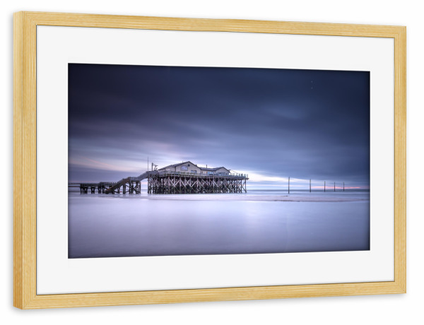 Poster mit Rahmen kiefer "54° Nord II" artboxONE - Natur,Reise / Strand und Meer