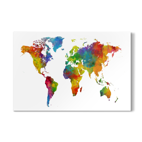 Galerie-Print "Watercolour World Map 2" 30x20 cm artboxONE