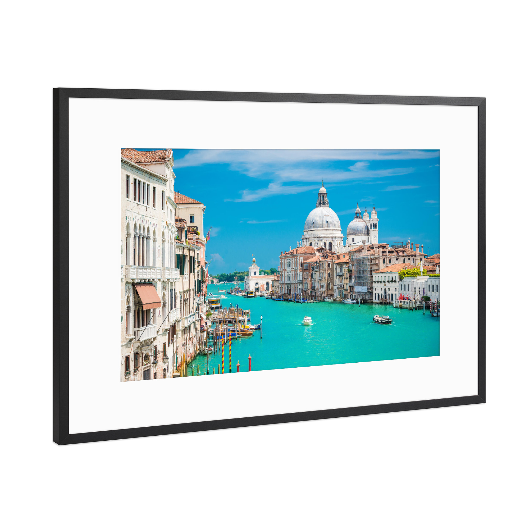 Poster mit Rahmen Schwarz (Metallic) "Venedig Canal Grande 2" artboxONE - Städte,Architektur - Venedig,Italien,Kanal,Wasserwege