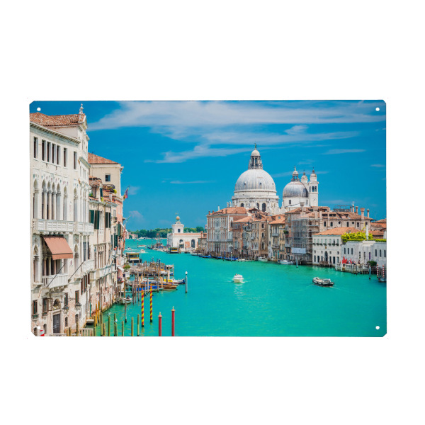 Holzbild "Venedig Canal Grande 2" artboxONE - Städte,Architektur - Venedig,Italien,Kanal,Wasserwege