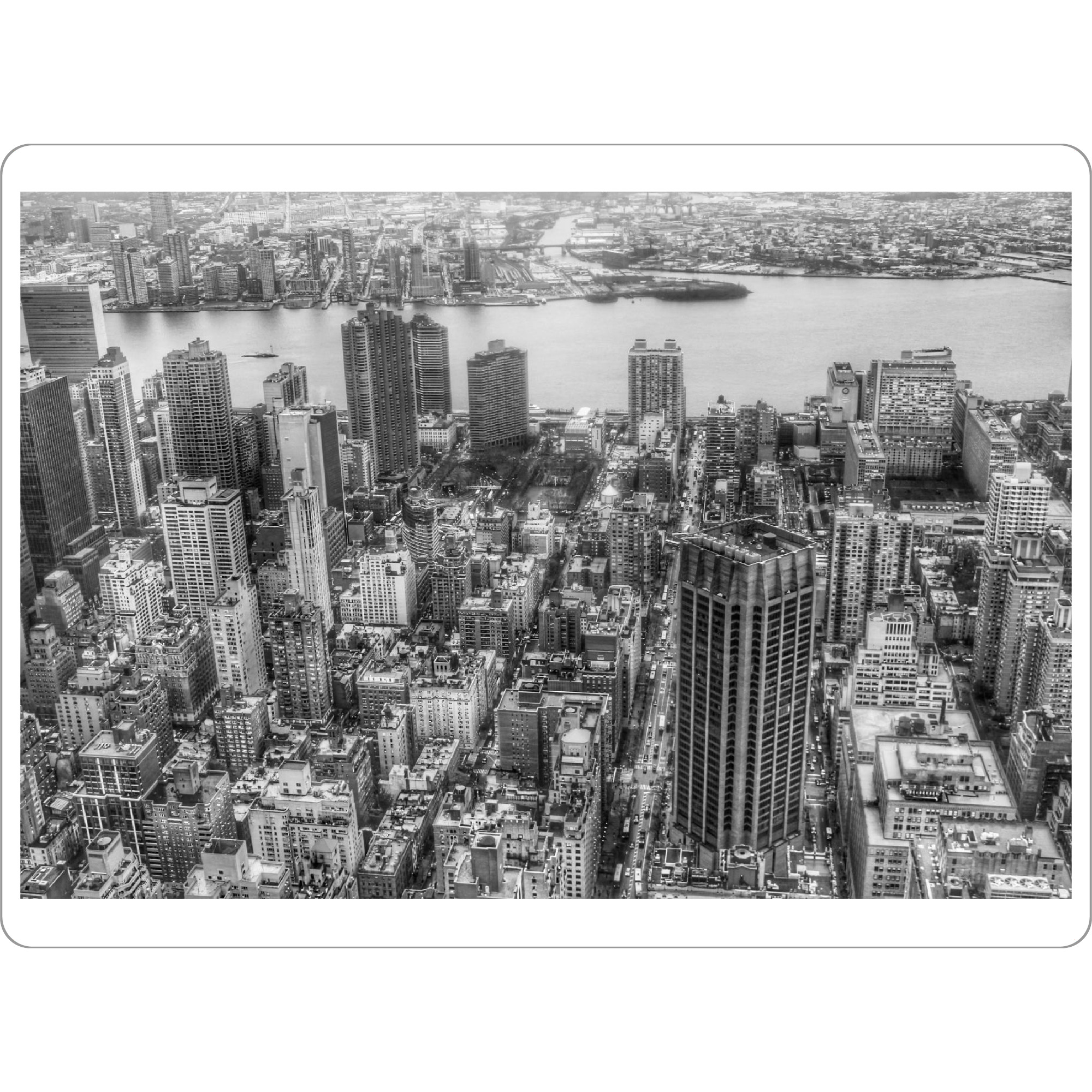 Tischset "Manhattan cityscape" artboxONE - Städte,Schwarzweiß