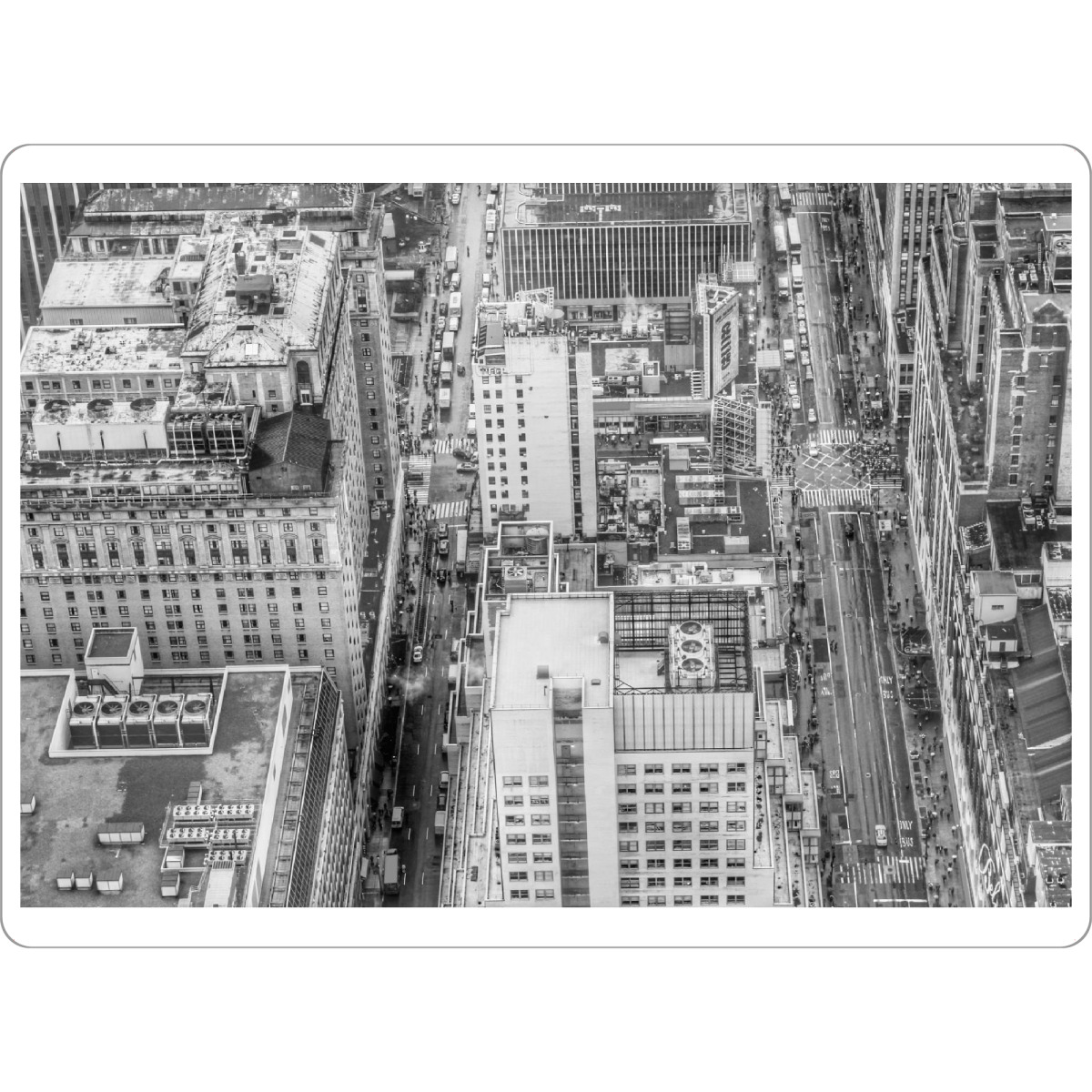 Tischset "Manhattan New York buildings" artboxONE - Städte,Schwarzweiß - New york,Nyc,Ny,Manhattan,Fotografie,Schwarzweiß,Fotografie,Schwarzweiß