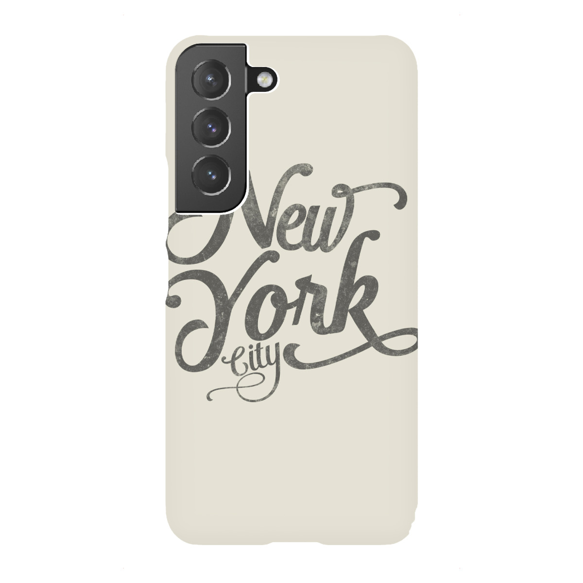 Samsung Galaxy "New York City typography sand" Premium-Case Handyhülle artboxONE
