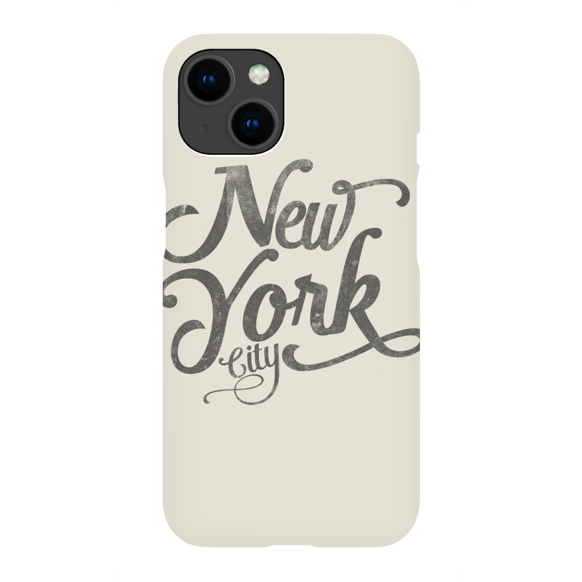 iPhone "New York City typography sand" Premium-Case Handyhülle artboxONE