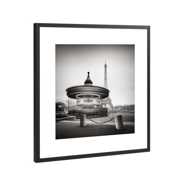 Poster mit Rahmen Schwarz (Metallic) "Eiffelturm - Study 2 Paris" artboxONE - Reise,Abstrakt,Schwarzweiß,Architektur,Streetart,Reise / Länder,Fiktion