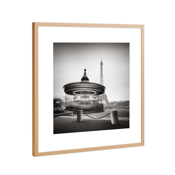 Poster mit Rahmen Kupfer "Eiffelturm - Study 2 Paris" artboxONE - Reise,Abstrakt,Schwarzweiß,Architektur,Streetart,Reise / Länder,Fiktion