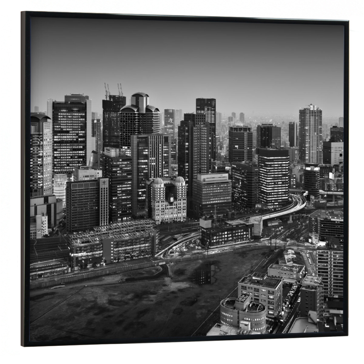 Umeda Skyline Osaka Japan Als Poster With Plastic Frame Bei Artboxone Kaufen