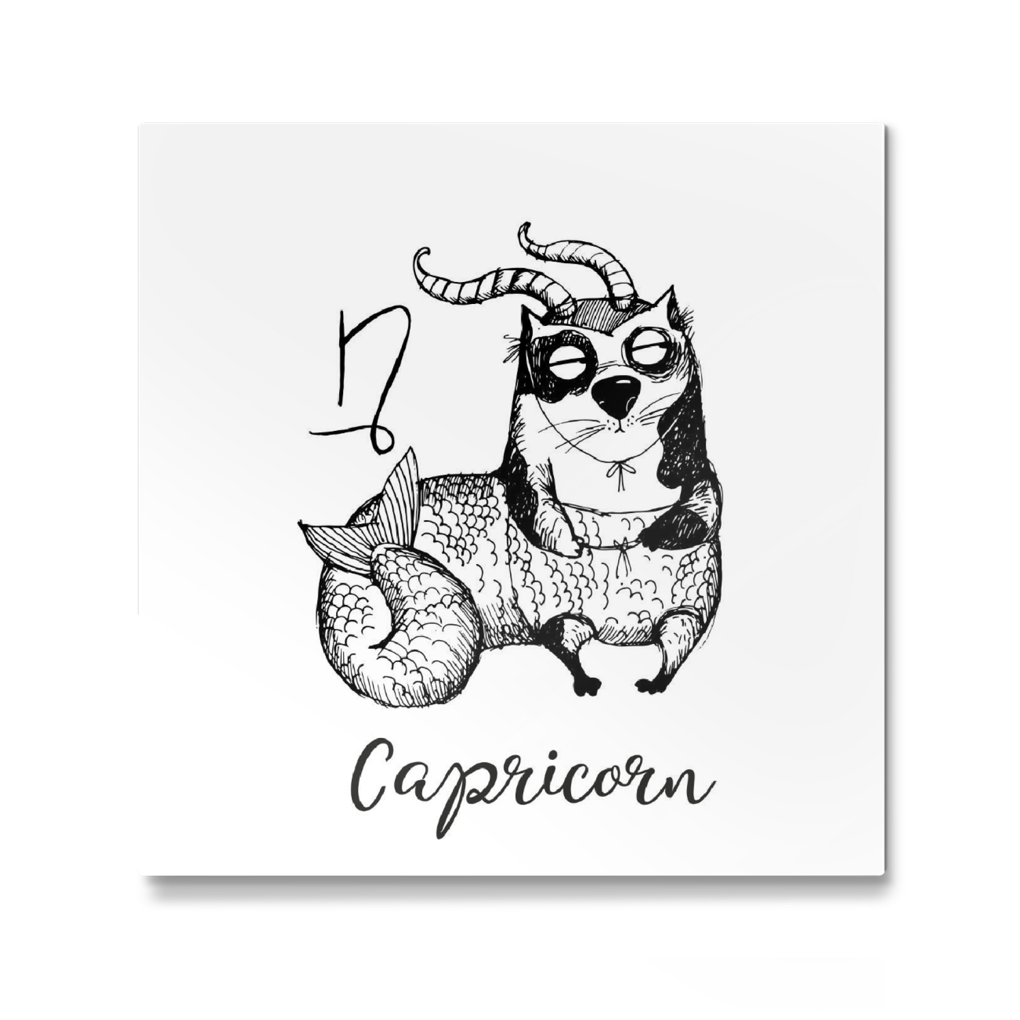 Galerie-Print "Capricorn cat" 30x30 cm artboxONE
