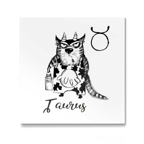 Galerie-Print "Taurus cat" 30x30 cm artboxONE