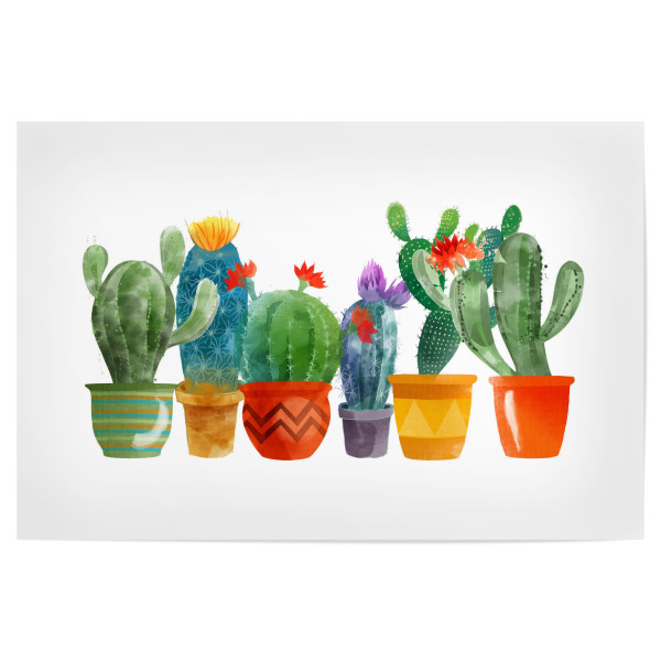 Poster 30x20 cm "Cactus II" artboxONE - Floral,Floral,Stillleben
