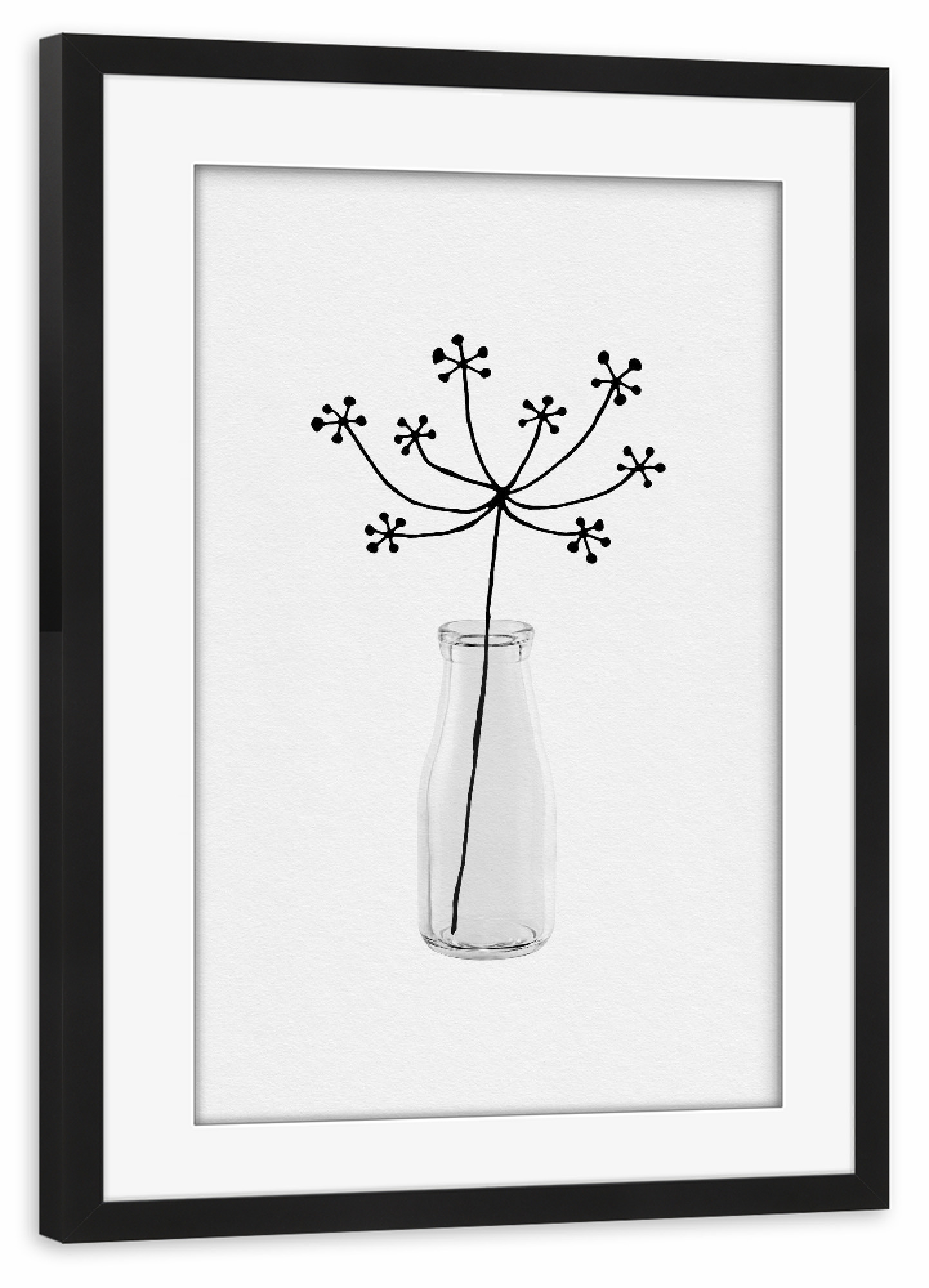 Poster mit Rahmen schwarz "Flower Still Life" artboxONE - Natur,Floral,Abstrakt