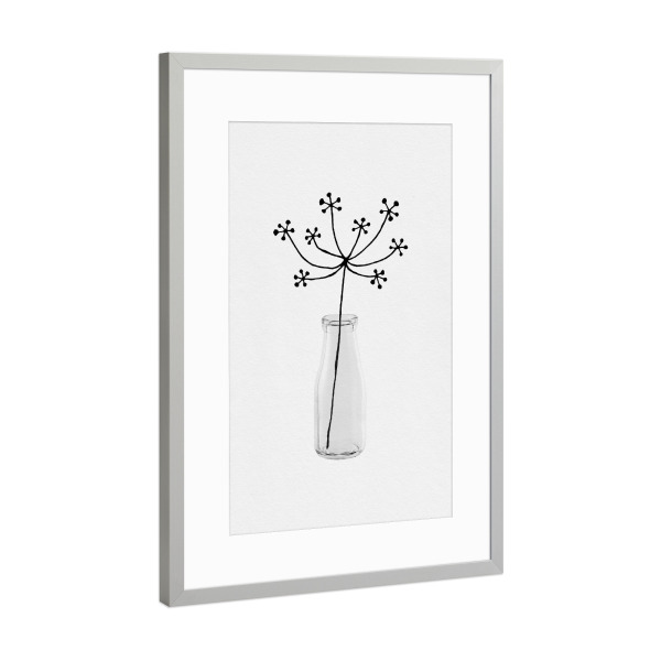 Poster mit Rahmen Silber "Flower Still Life" artboxONE - Natur,Floral,Abstrakt