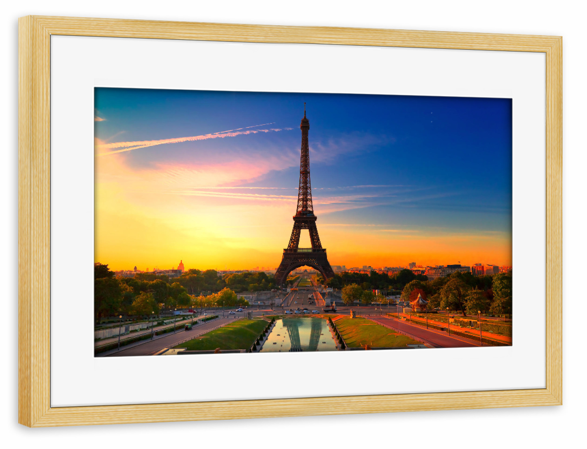 Poster mit Rahmen kiefer "Paris 17" artboxONE - Städte,Architektur
