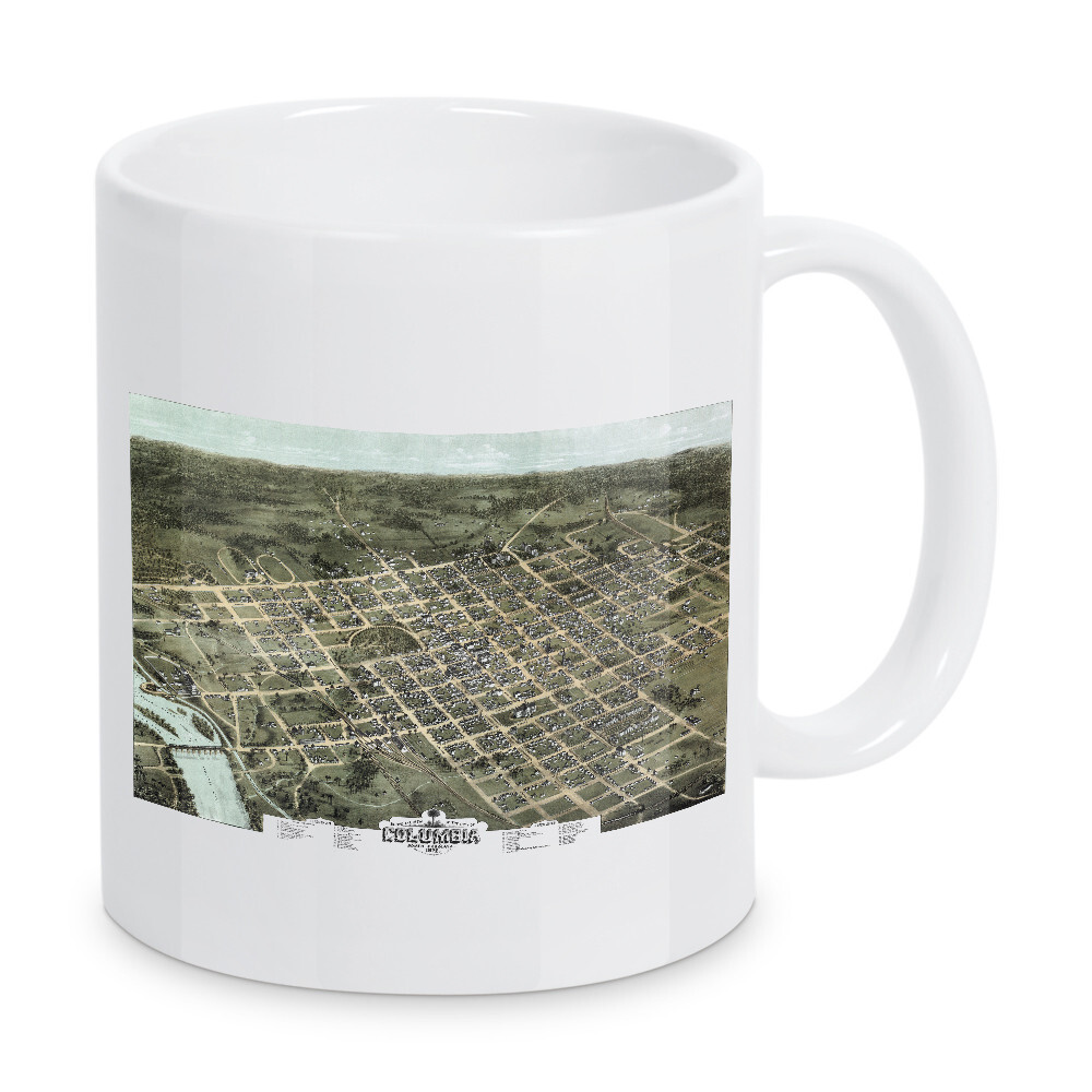 Tasse "Antike Karte von South Carolina" artboxONE - Kartografie - Karte,Plan,Jahrgang,Antik,Retro,Alt,Karten,Karte der welt,Illustration