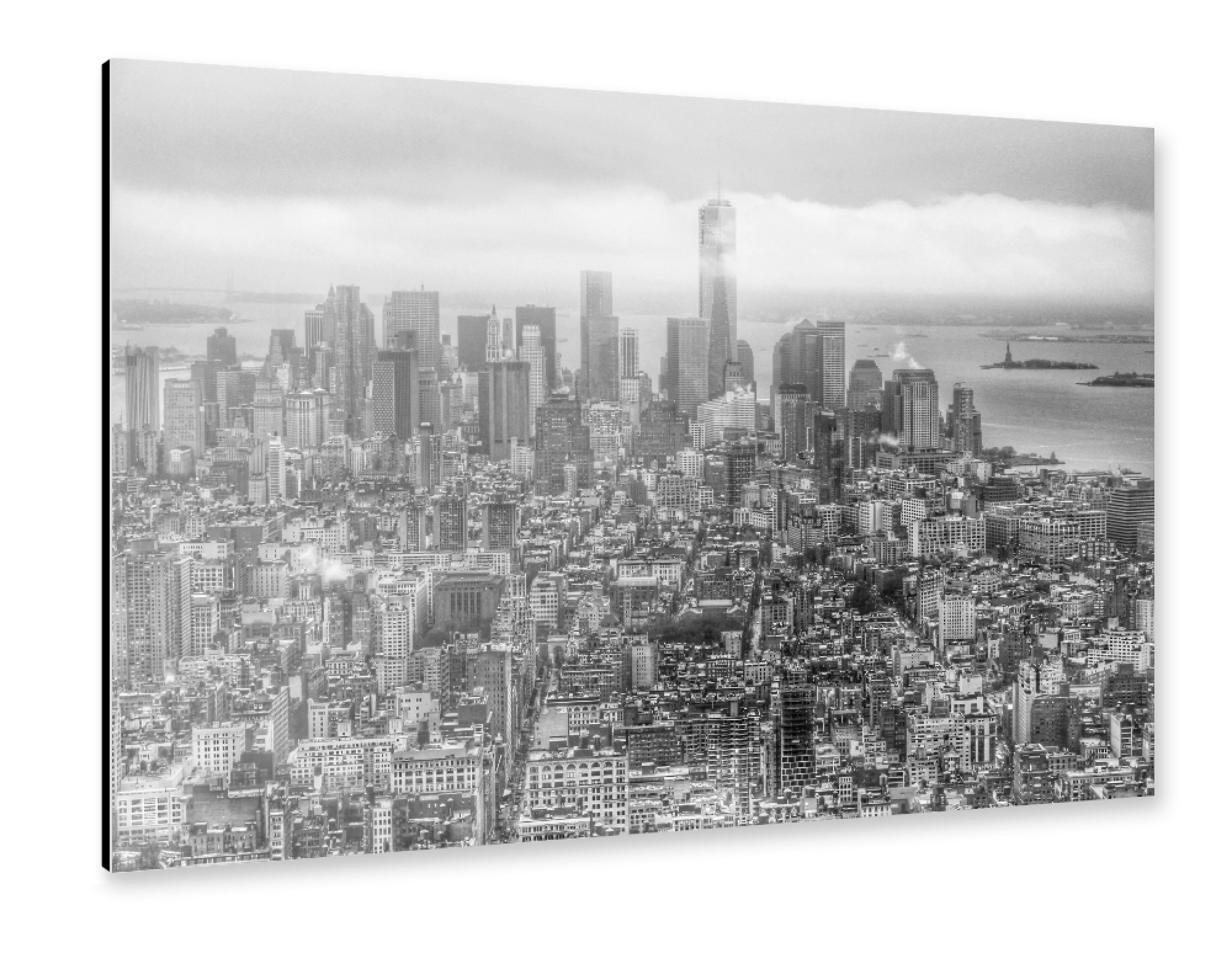 Alu-Dibond "New York Manhattan Skyline" 30x20 cm artboxONE