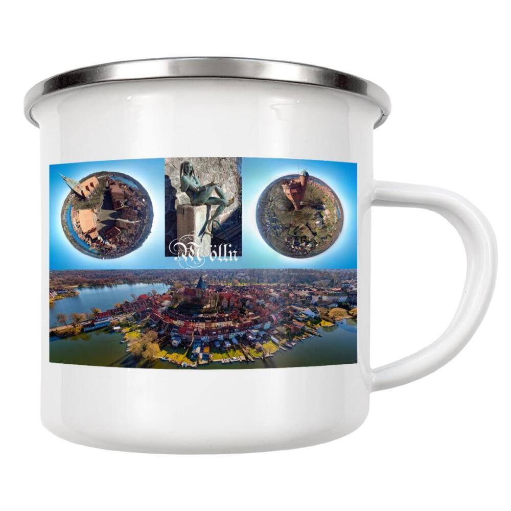 Emaille Tasse "Till-Eulenspiegel-Stadt Mölln" artboxONE - Städte,Reise,Architektur,Reise / Länder,Städte / Weitere