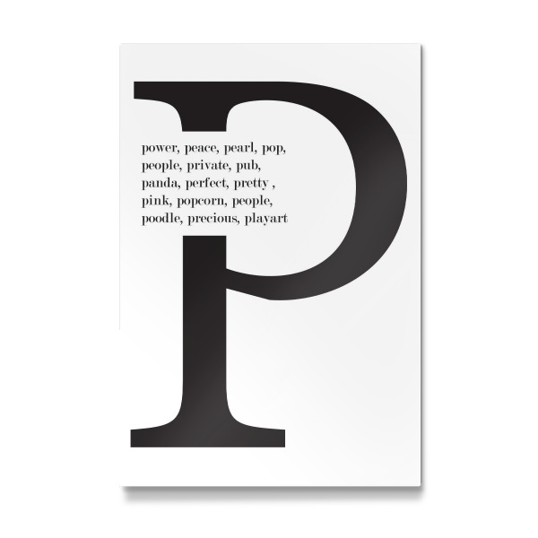 Galerie-Print "P Words" 30x20 cm artboxONE
